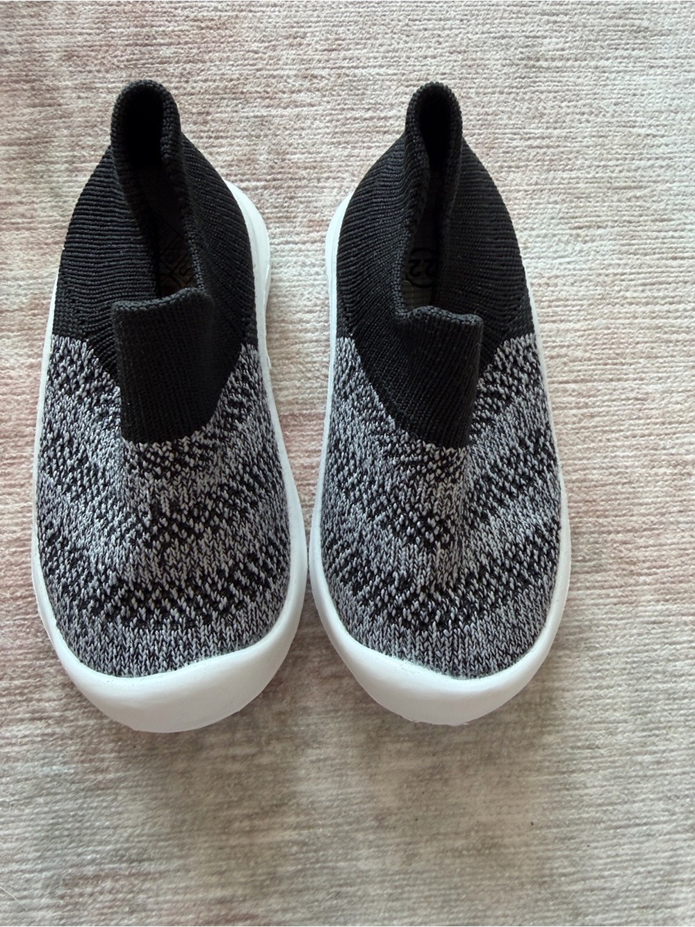 Kids Gray Brown Blue Slip On Sock Shoes NWOT - Picture 8 of 10